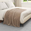 Vidaxl gooi deken kameel 150 x 130 cm fleece