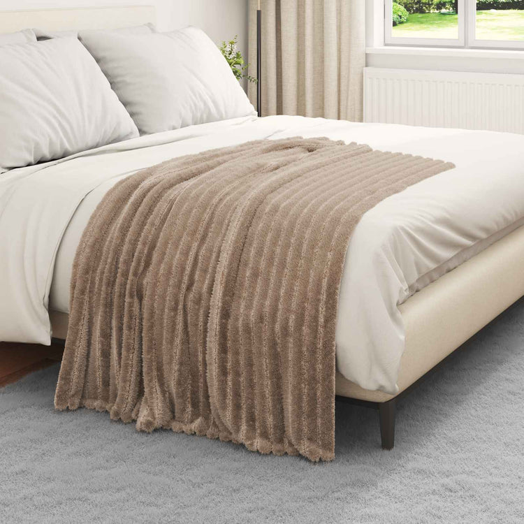 Vidaxl plaid camel 150 x 130 cm 0.45 kg fleece