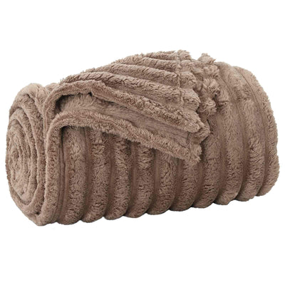 Vidaxl gooi deken kameel 200 x 150 cm fleece