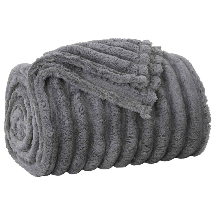 Vidaxl plaid donkergrijs 240 x 220 cm 1.36 kg fleece