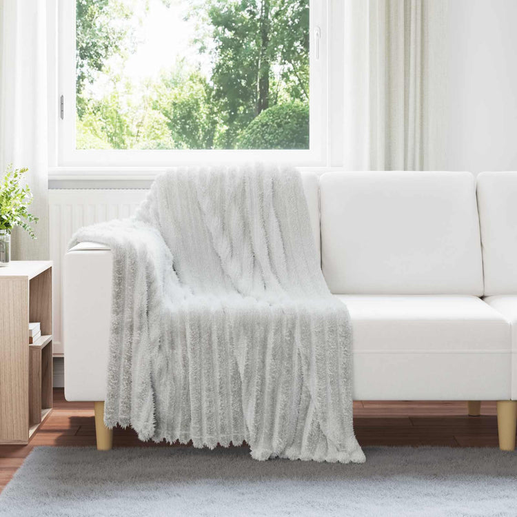 Vidaxl plaid grijs 150 x 130 cm 0.45 kg fleece
