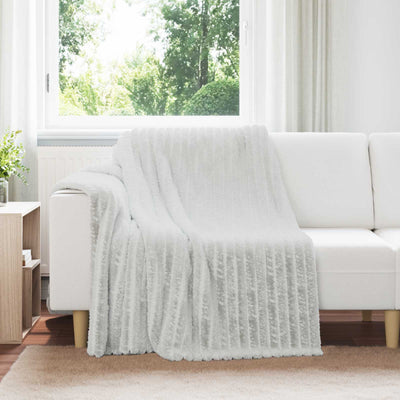 Vidaxl gooi deken grijs 200 x 150 cm fleece