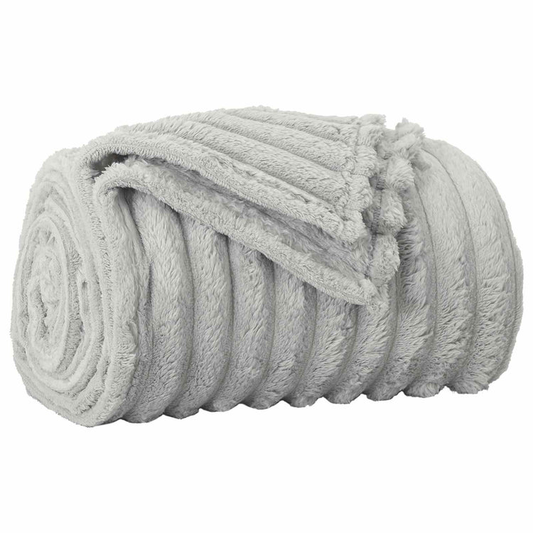Vidaxl plaid grijs 270 x 240 cm 1.77 kg fleece