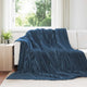 Vidaxl plaid marineblauw 270 x 240 cm 1.77 kg fleece
