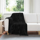 Vidaxl gooi deken zwart 150 x 130 cm fleece