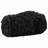 Vidaxl gooi deken zwart 150 x 130 cm fleece