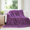 Vidaxl gooi deken paars 270 x 240 cm fleece