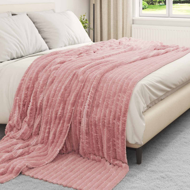 Vidaxl plaid roze 270 x 240 cm 1.38 kg fleece