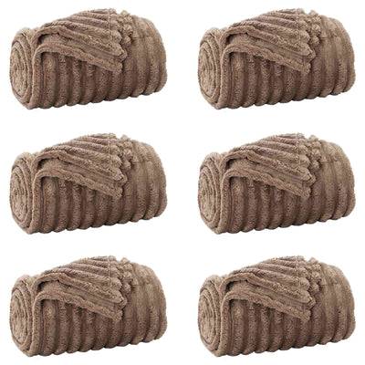 Vidaxl kleden 6 st camel 150 x 130 cm 2.85 kg fleece
