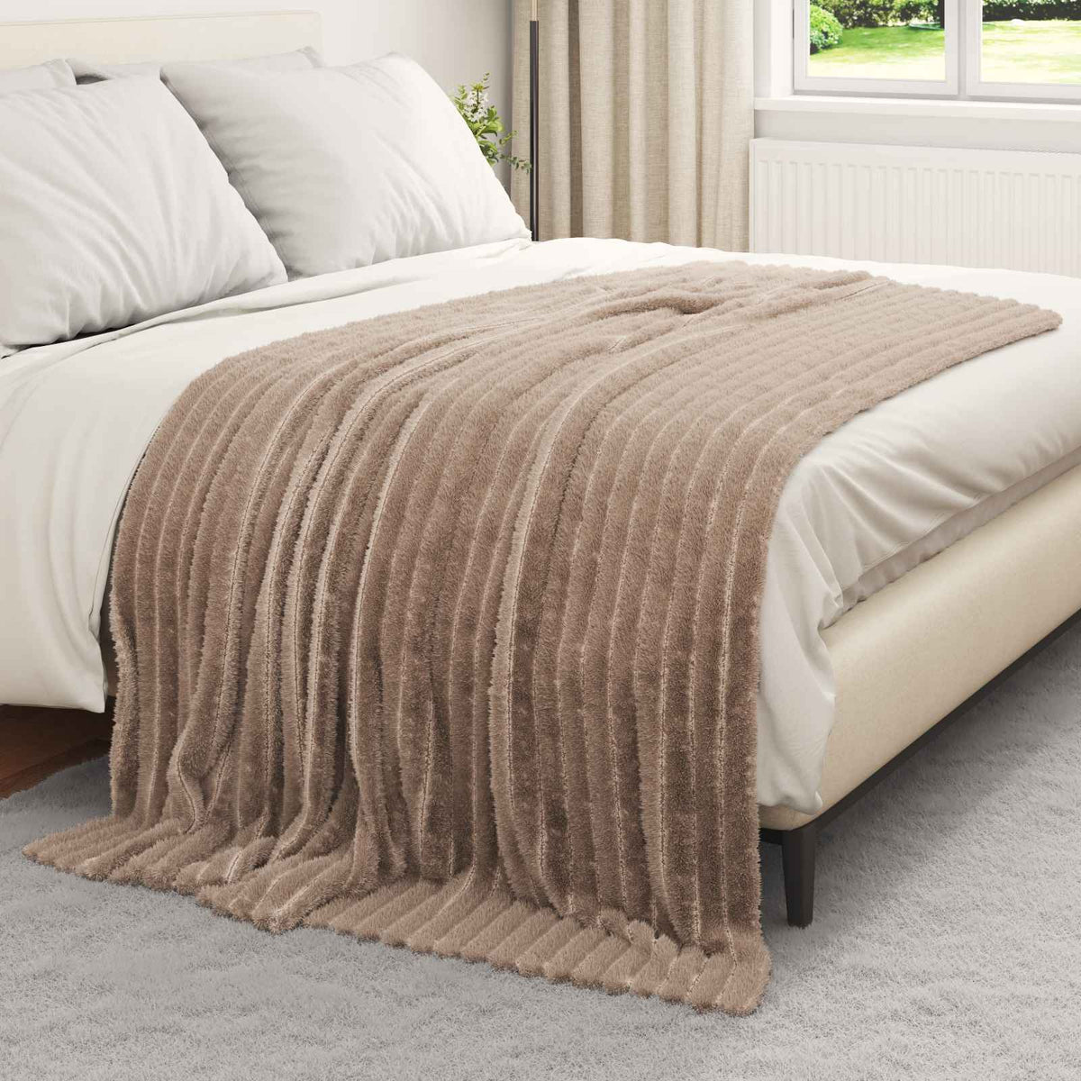 Vidaxl kleden 6 pcs kameel 200 x 150 cm fleece