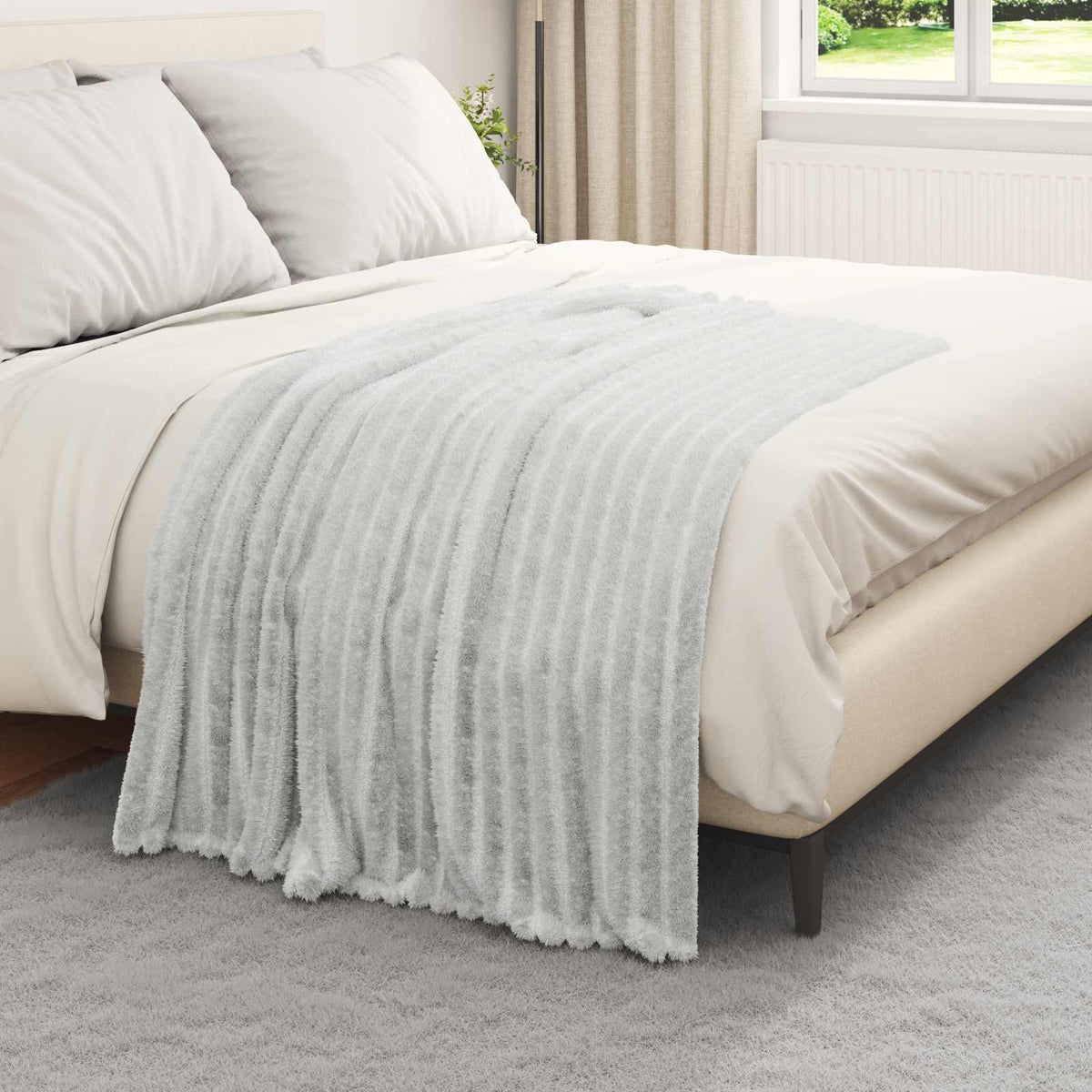 Vidaxl kleden 6 pcs grijs 150 x 130 cm fleece