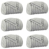 Vidaxl kleden 6 pcs grijs 270 x 240 cm fleece