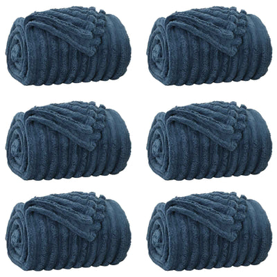 Vidaxl kleden 6 st marineblauw 200 x 150 cm 4.75 kg fleece