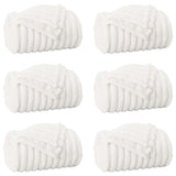 Vidaxl kleden 6 st wit 150 x 130 cm 2,85 kg fleece - afbeelding 2