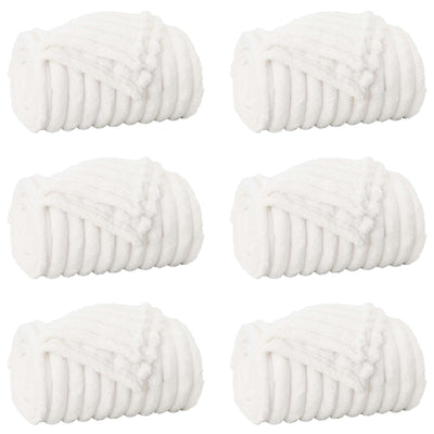 Vidaxl kleden 6 st wit 150 x 130 cm 2.85 kg fleece