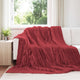 Vidaxl kleden 6 st bordeaux rood 240 x 220 cm 8.76 kg fleece