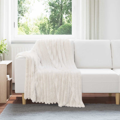 Vidaxl kleden 6 st crèmekleurig 150 x 130 cm 2.85 kg fleece