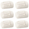 Vidaxl kleden 6 pcs crème 200 x 150 cm fleece