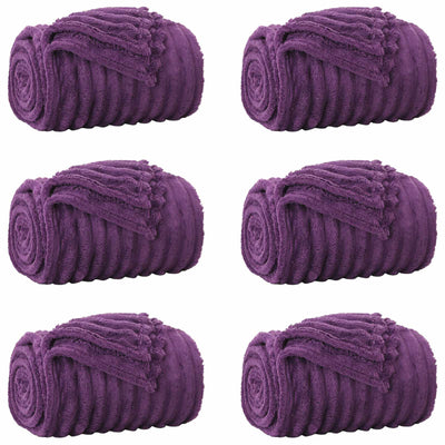 Vidaxl kleden 6 st paars 270 x 240 cm 9.15 kg fleece