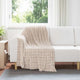 Vidaxl gooi deken beige 150 x 130 cm fleece
