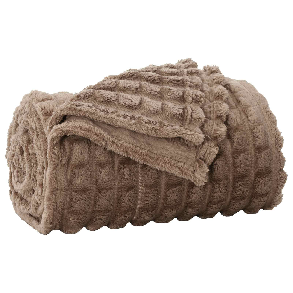 Vidaxl gooi deken kameel 270 x 240 cm fleece