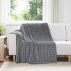 Vidaxl gooi deken donkergrijs 200 x 150 cm fleece