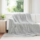 Vidaxl gooi deken grijs 270 x 240 cm fleece