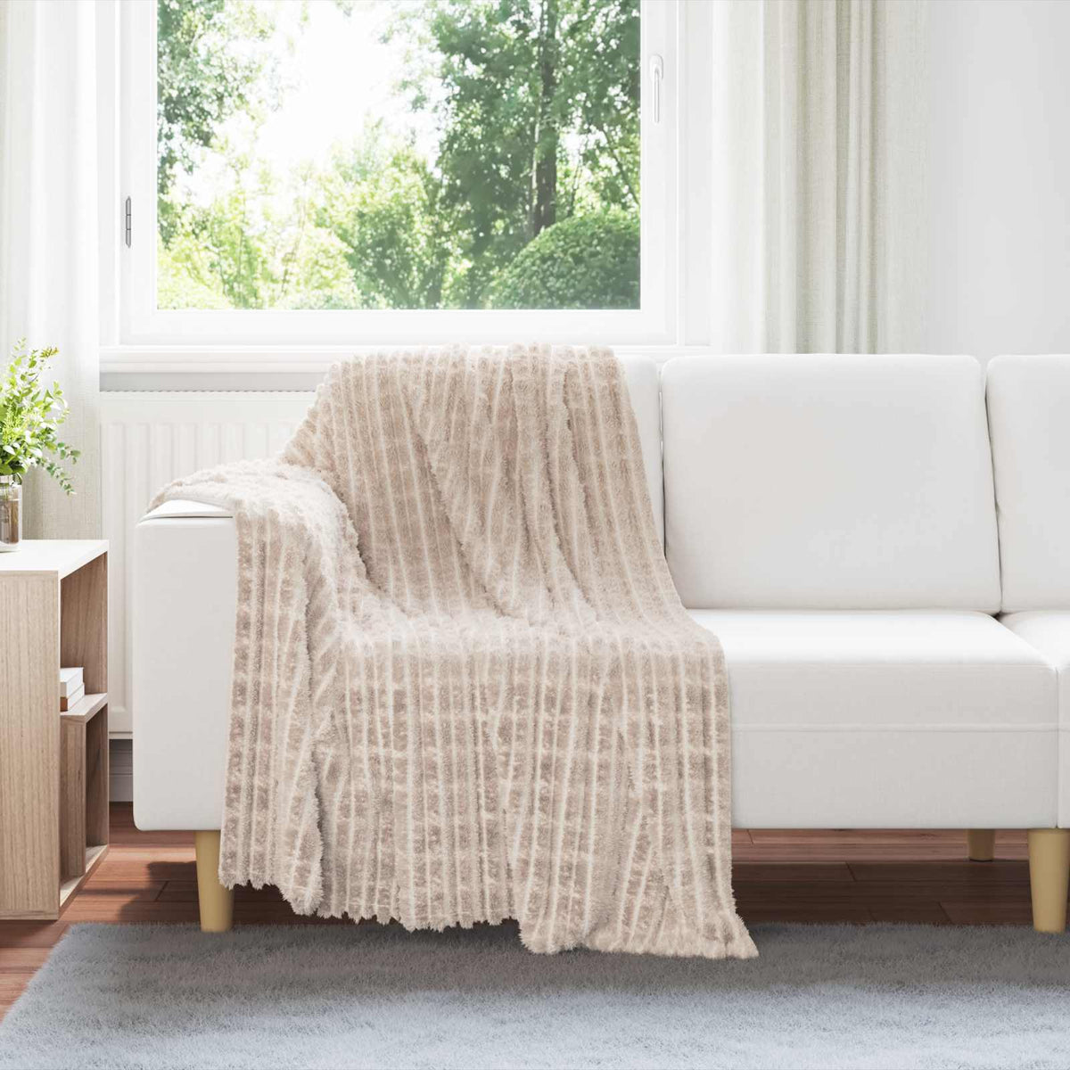 Vidaxl kleden 6 st beige 150 x 130 cm 2.75 kg fleece