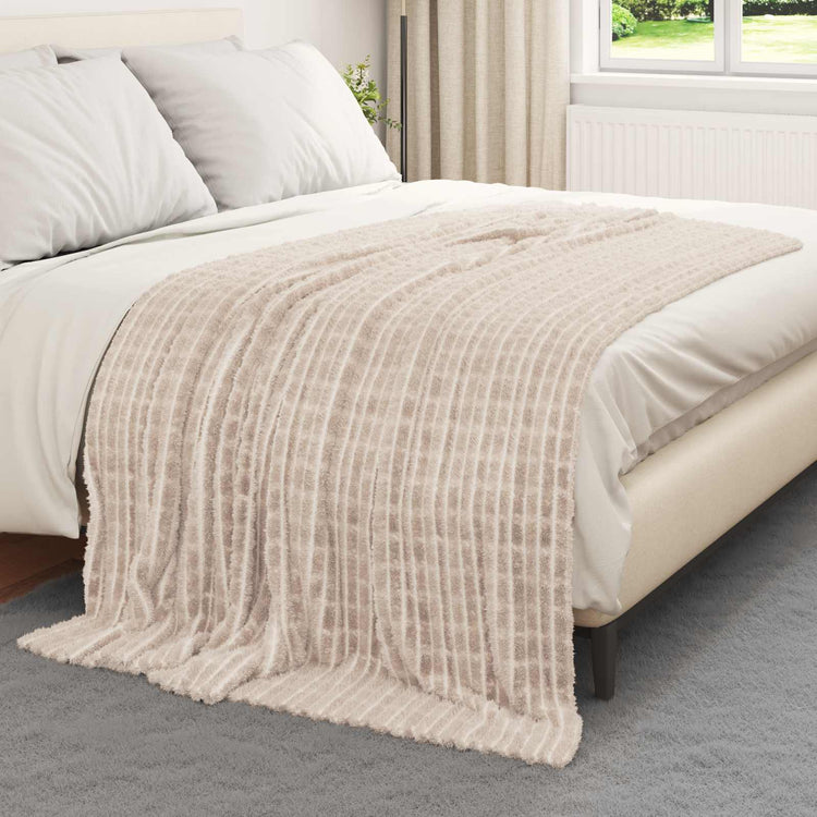 Vidaxl kleden 6 st beige 200 x 150 cm 4.5 kg fleece