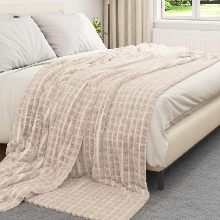 Vidaxl kleden 6 st beige 240 x 220 cm 8.24 kg fleece