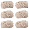 Vidaxl kleden 6 pcs beige 270 x 240 cm fleece