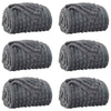 Vidaxl kleden 6 pcs donkergrijs 270 x 240 cm fleece