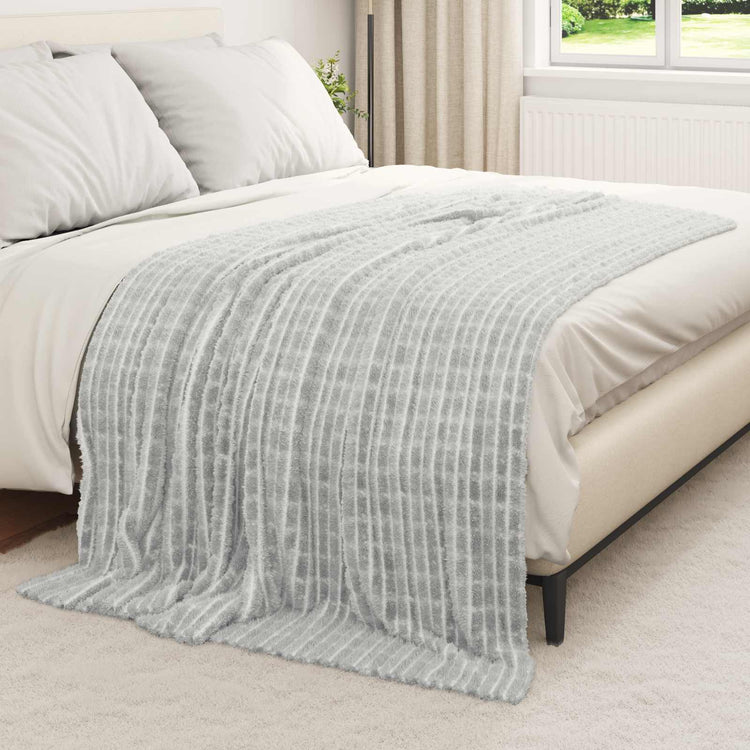Vidaxl kleden 6 st grijs 200 x 150 cm 4.5 kg fleece