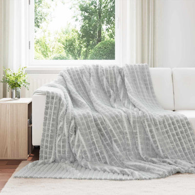 Vidaxl kleden 6 st grijs 270 x 240 cm 9.93 kg fleece