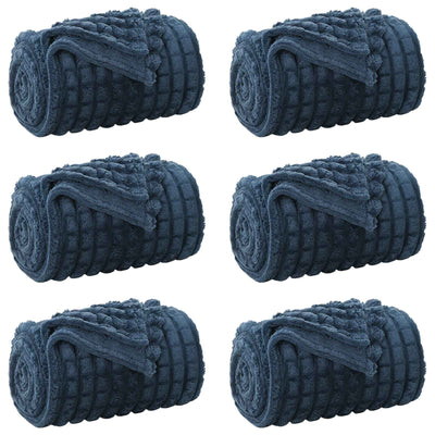 Vidaxl kleden 6 st marineblauw 150 x 130 cm 2.75 kg fleece