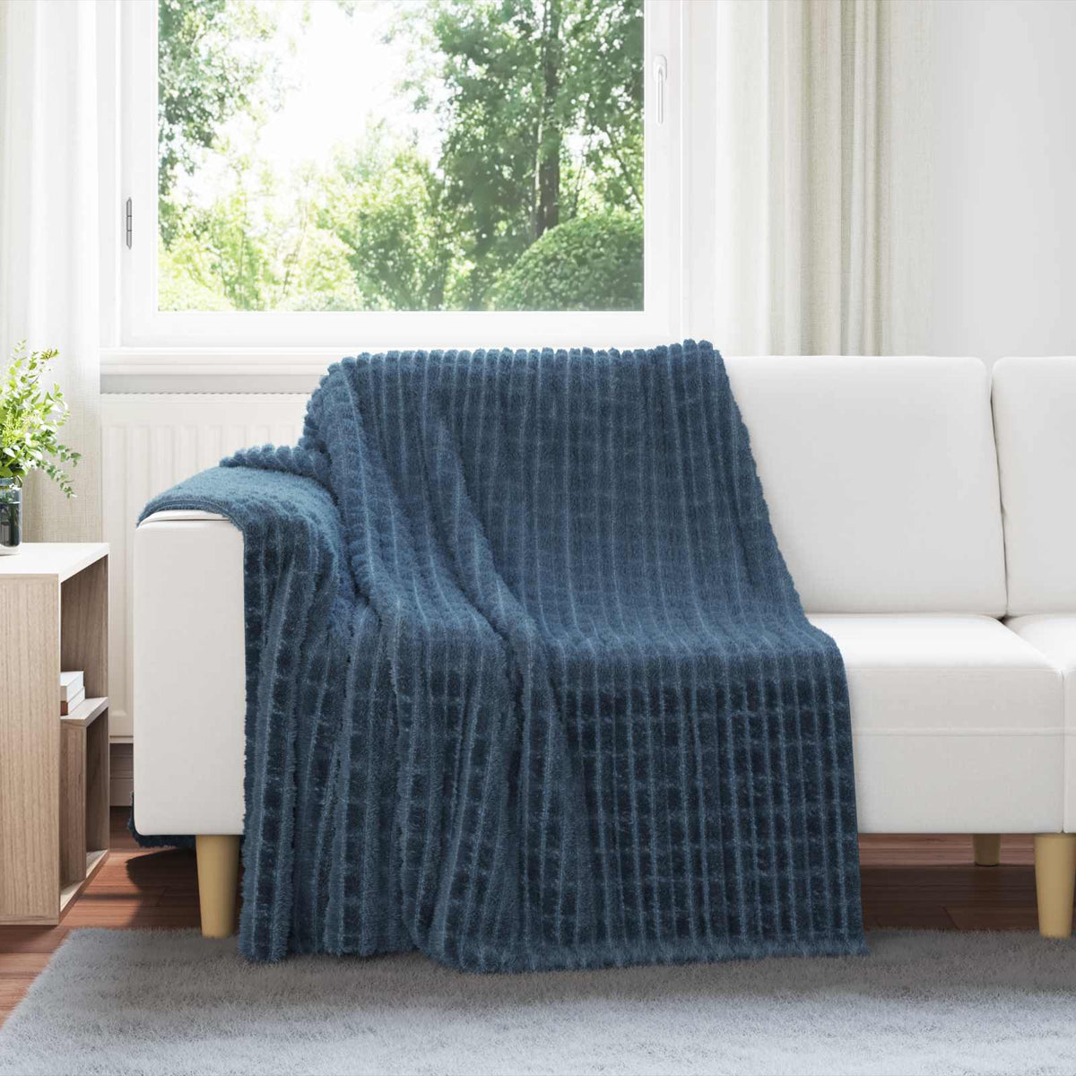 Vidaxl kleden 6 st marineblauw 200 x 150 cm 4.5 kg fleece