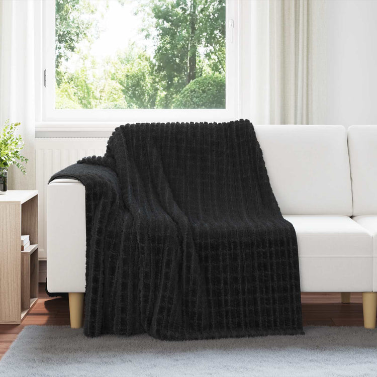 Vidaxl kleden 6 st zwart 200 x 150 cm 4.5 kg fleece