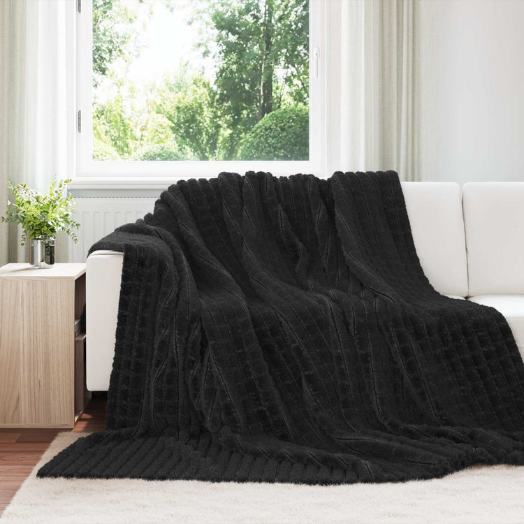 Vidaxl kleden 6 st zwart 240 x 220 cm 8.63 kg fleece