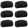 Vidaxl kleden 6 pcs zwart 270 x 240 cm fleece