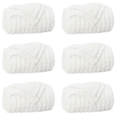 Vidaxl kleden 6 st wit 270 x 240 cm 8.9 kg fleece