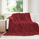 Vidaxl kleden 6 st bordeaux rood 240 x 220 cm 8.63 kg fleece