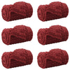 Vidaxl kleden 6 pcs bordeaux rood 240 x 220 cm fleece