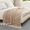 Vidaxl gooi deken kameel 150 x 200 cm fleece