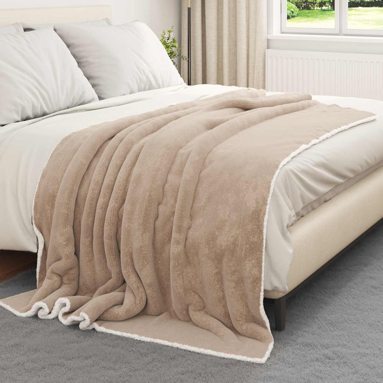 Vidaxl plaid camel 150 x 200 cm 1.64 kg fleece
