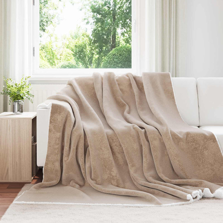 Vidaxl plaid camel 220 x 240 cm 2.67 kg fleece