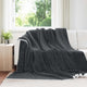 Vidaxl plaid donkergrijs 240 x 270 cm 3.17 kg fleece