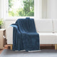 Vidaxl plaid marineblauw 130 x 150 cm 1 kg fleece