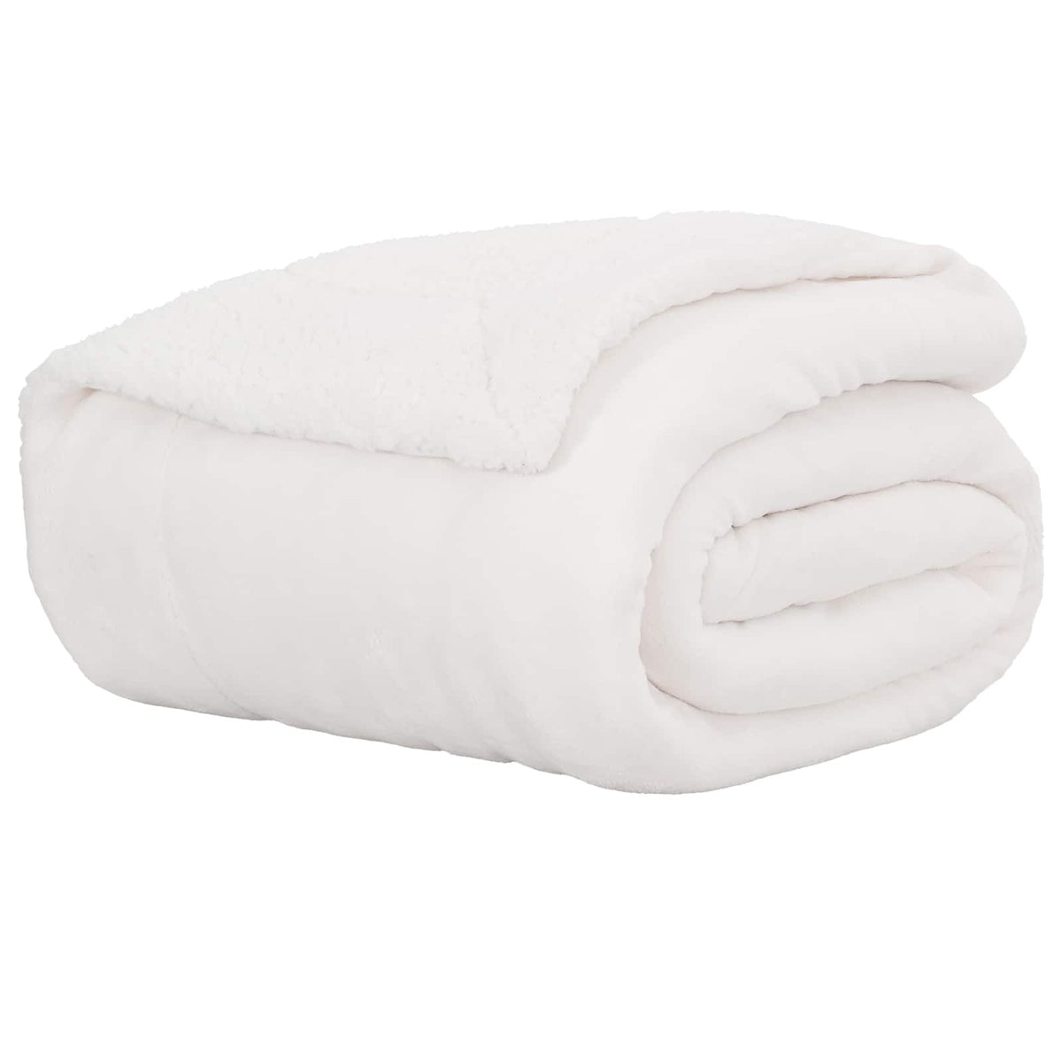 Vidaxl gooi deken wit 220 x 240 cm fleece