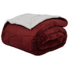 Vidaxl gooi deken bordeaux rood 240 x 270 cm fleece