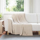 Vidaxl gooi deken beige 200 x 150 cm fleece